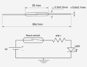 Reed switch sensor