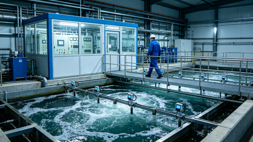 industrial wastewater treatment dissolved oxygen monitoring system deployment