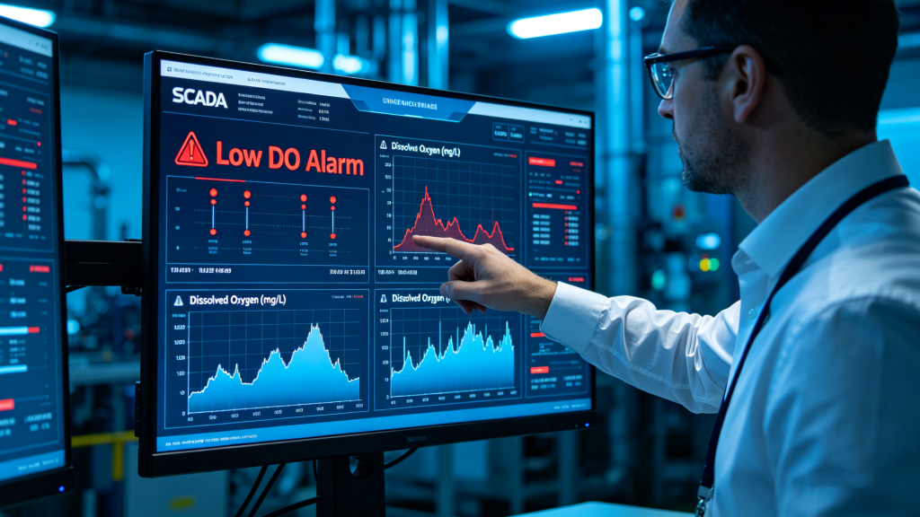 SCADA integration alarm testing dissolved oxygen monitoring system