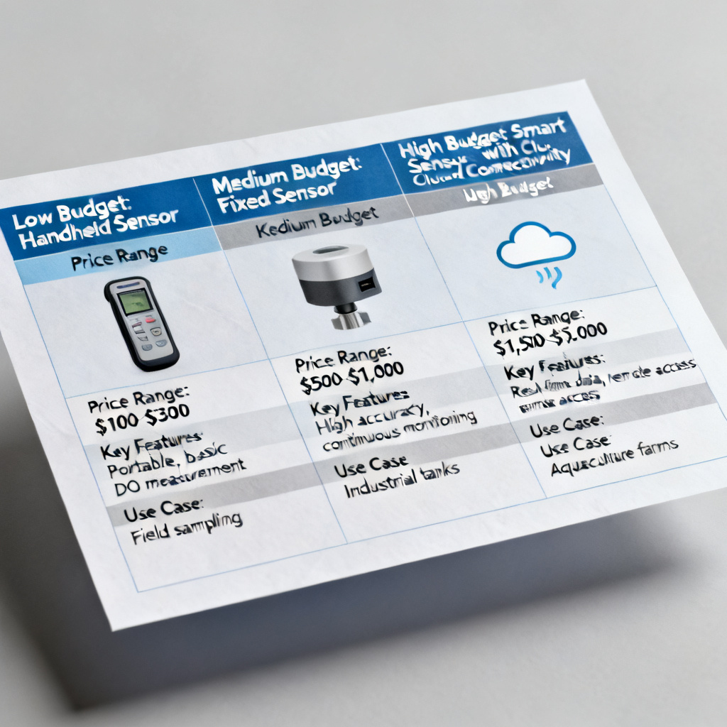 How to choose optical dissolved oxygen sensor price for your budget with decision matrix for B2B buyers