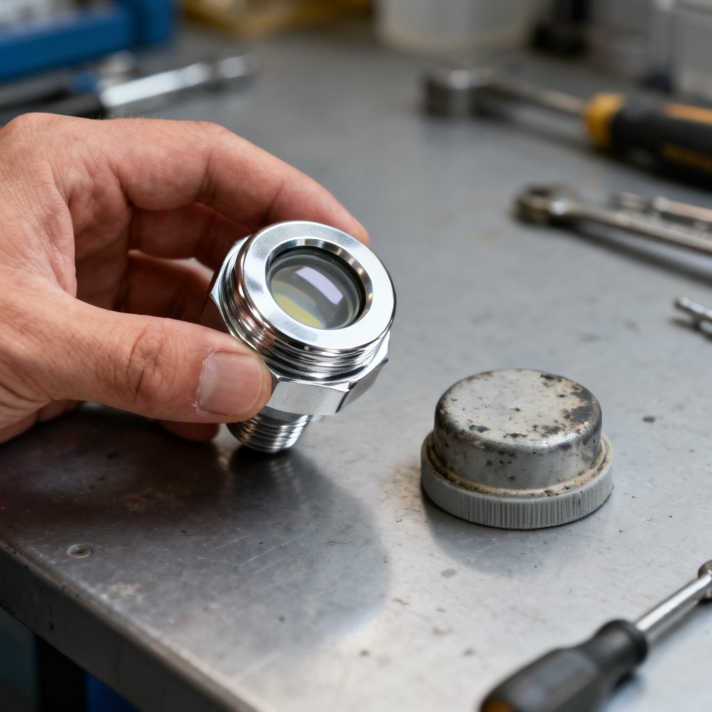 Replacing optical DO sensor cap for maintenance in water quality monitoring