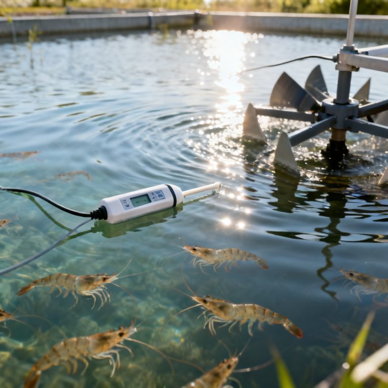 dissolved oxygen sensor for shrimp farming DO levels above 5 mg/L