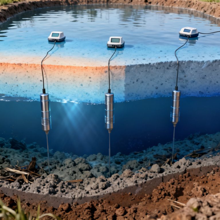 DO Sensor Placement in Earthen Ponds